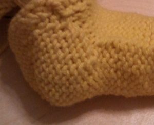 tricot debutant 1er talon fleegle heel