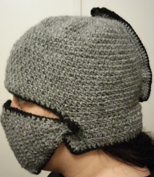 Crochet #6 : Bonnet casque de chevalier