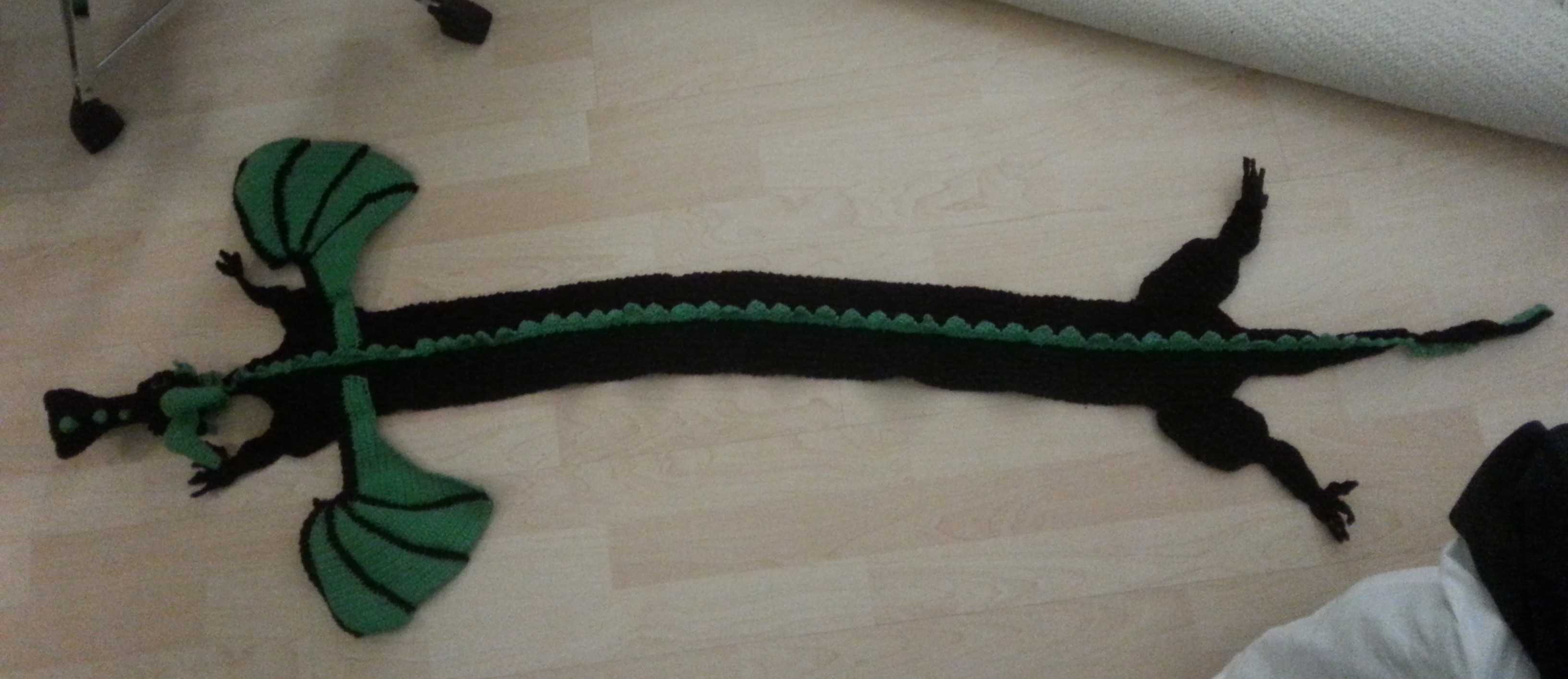 Crochet #12 : Écharpe dragon