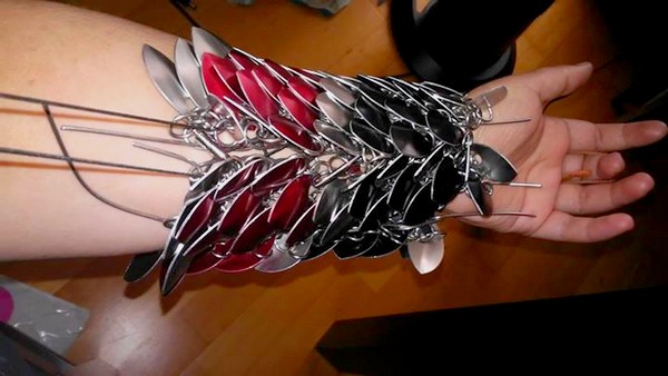 Scalemail gantelet process step 3