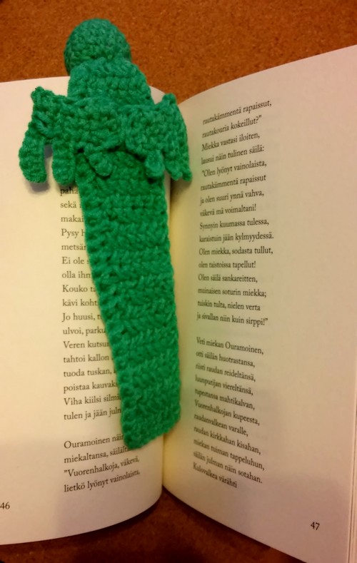 marque page Cthulhu crochet