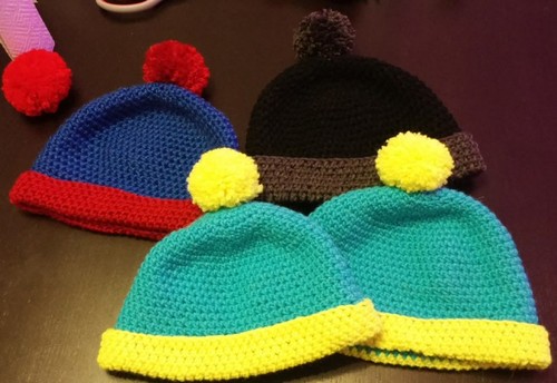 Crochet #25 : Patron d'un bonnet à pompon / Pattern of pompon beanie