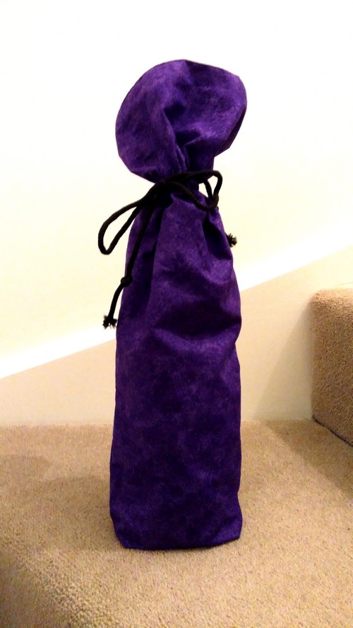 sewing wine, whisky, beer and champagne bag